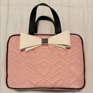 Betsey Johnson Elegant Bow Travel Toiletrie Bag